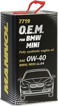 MANNOL OEM FULLY SYNTHETIC 0W40 ACEA  C3 4 LITER